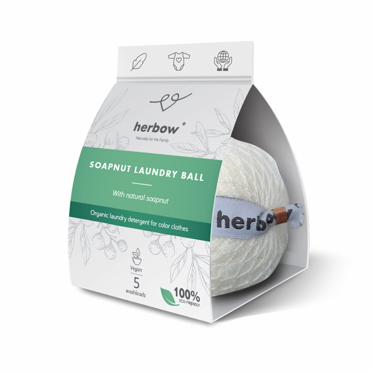 Herbow<br>Soapnut Laundry Ball<br>1pc/5 washes